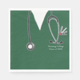 Nursing School Graduation Party Serviette