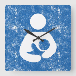 Nursing Symbol Quadratische Wanduhr