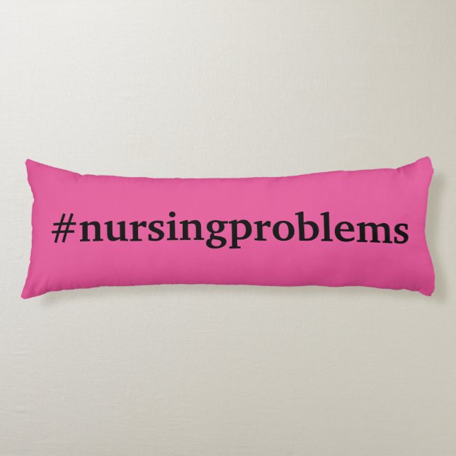 #nursingprobleme auf rosa seitenschläferkissen (Vorderseite)