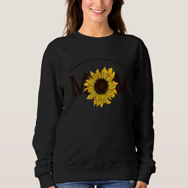Nurturer Verteidiger Freund Sonnenblume Mama Mama  Sweatshirt (Vorderseite)