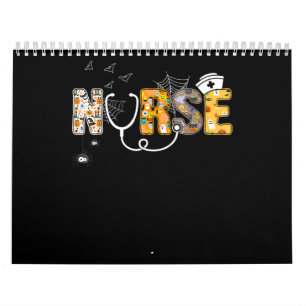 Nurve Halloween Shirt Geschenk mit Kürbisboospinne Kalender