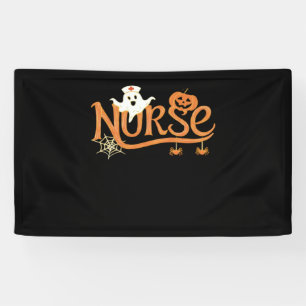 Nurween Niedlich Ghost und Pumpkin Essential T Banner
