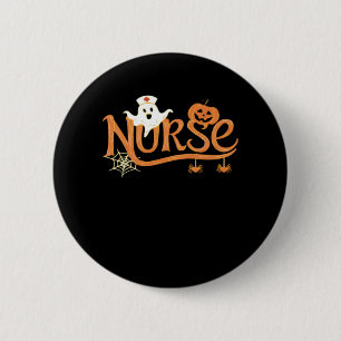 Nurween Niedlich Ghost und Pumpkin Essential T Button
