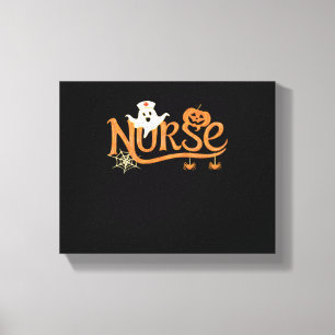 Nurween Niedlich Ghost und Pumpkin Essential T Leinwanddruck