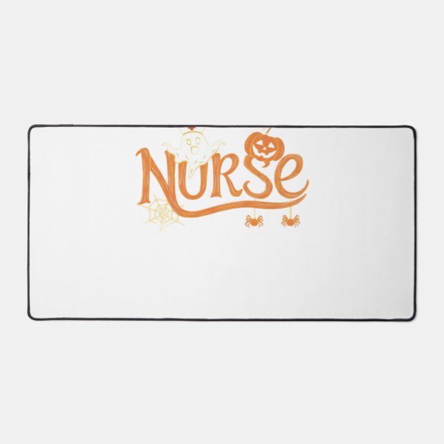 Nurween Niedlich Ghost und Pumpkin Essential T Schreibtischunterlage (Vorderseite)
