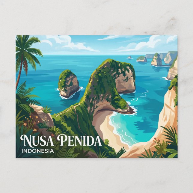 Nusa Penida Indonesien Postkarte (Vorderseite)