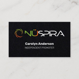 NuSpira Black Business Card Visitenkarte