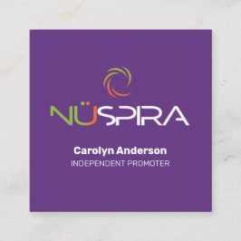 NuSpira Lila Visitenkarte