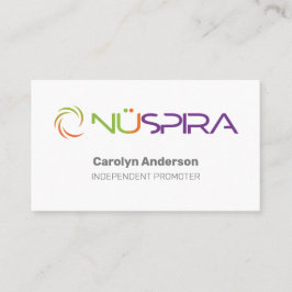 NuSpira White Business Card Visitenkarte