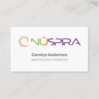 NuSpira White Business Card Visitenkarte