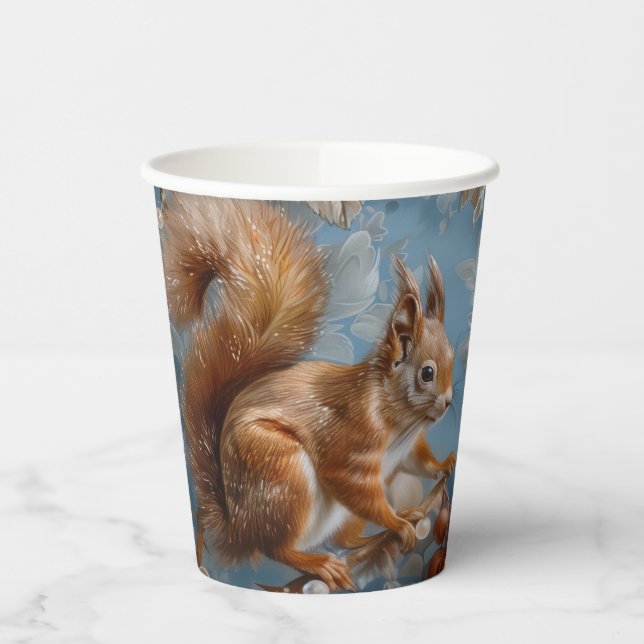 Nuss - Papiertassen Größe 236ml Papiertasse Pappbecher (Links)