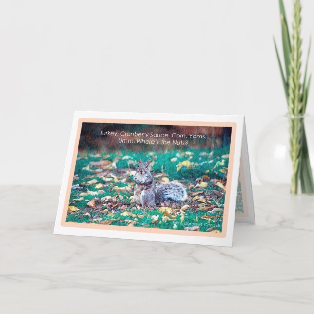 Nüsse bitte.. feiertagskarte (Vorderseite)