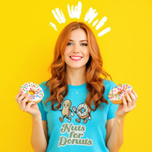 Nüsse für Donuts Retro-Witziges Geschenk für Donut