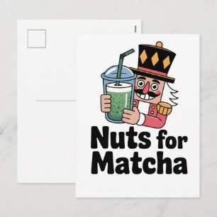 Nüsse für Matcha Weihnachts Nussknacker Matcha Get Feiertagspostkarte