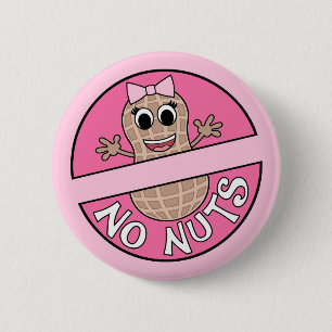 Nüsse oder Nüsse thematisches Geschlecht offenbart Button