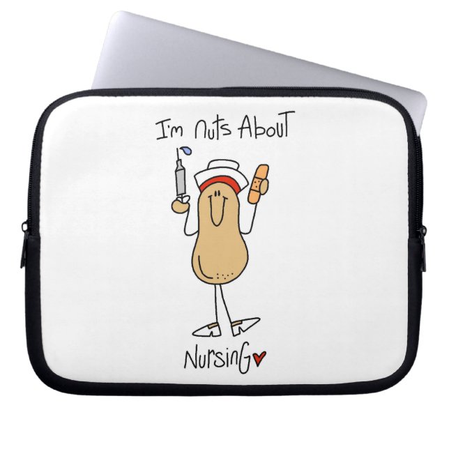Nüsse über Krankenpflege-T - Shirts und Geschenke Laptopschutzhülle (Vorderseite)