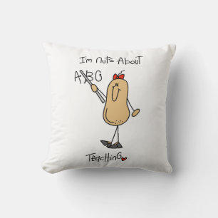 Nüsse über Lehr-T-Shirts und Geschenke Kissen
