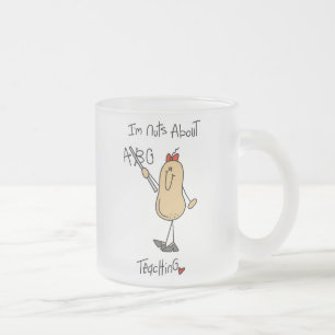 Nüsse über Lehr-T-Shirts und Geschenke Mattglastasse