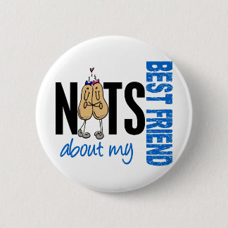 Nüsse über mein Blau des besten Freund-1 Button