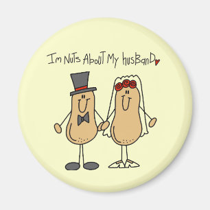 Nüsse über meine Ehemann-T - Shirts und Geschenk Magnet