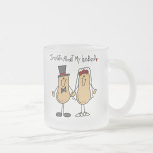 Nüsse über meine Ehemann-T - Shirts und Geschenk Mattglastasse