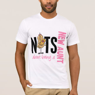Nüsse über Sein eine neue Tante 1 Rosa T-Shirt