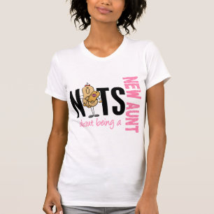 Nüsse über Sein eine neue Tante 1 Rosa T-Shirt