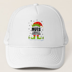 Nüsse über Weihnachten Funny Weihnachts Weihnachts Truckerkappe
