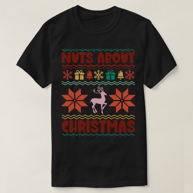 Nüsse über Weihnachten T-Shirt (Design vorne)