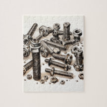 Nüsse und Bolzen Puzzle