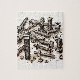Nüsse und Bolzen Puzzle