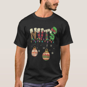 Nüsse Weihnachts-Lichtdekore Schneeflocken T-Shirt