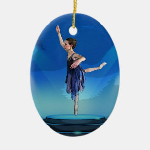 Nussknacker-Ballerina-Weihnachtsverzierung Keramikornament