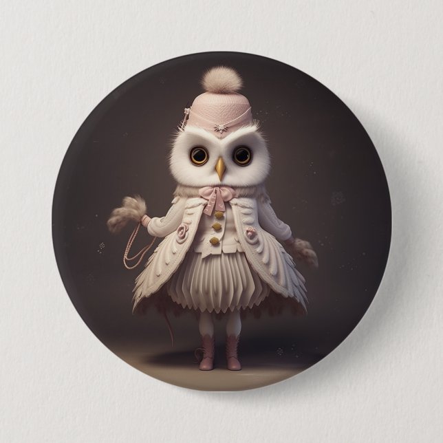 Nussknacker Ballett Mode-Eule Drosselmeyer Button (Vorderseite)