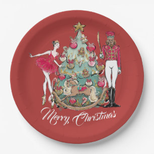 Nussknacker-Ballett-Tänzer-Weihnachten Pappteller