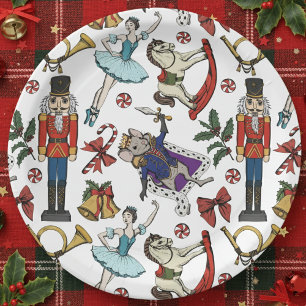 Nussknacker-Ballett-Weihnachten-Kinder-Xmas-Party Pappteller