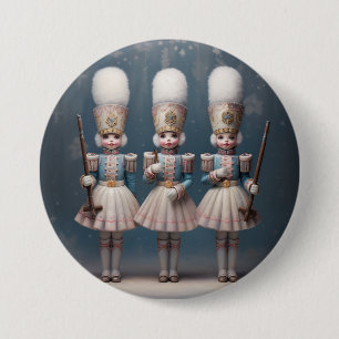 Nussknacker-Ballettmode-Soldaten Button