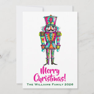 Nussknacker Boho Rosa Weihnachten