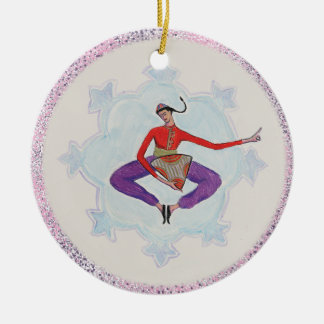 Nussknacker-Charakter-russischer Tanz Keramik Ornament