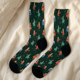 Nussknacker-Cocktailparty-Weihnachten Socken
