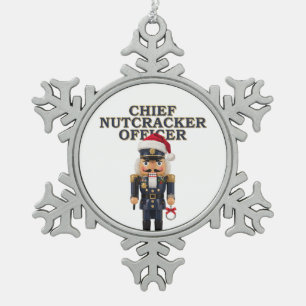 Nussknacker Curling Spieler Feiertag Wintersport   Schneeflocken Zinn-Ornament