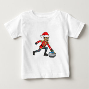 Nussknacker Curling Spieler Urlaub Wintersport  Baby T-shirt