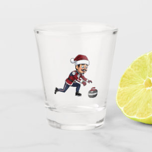  Nussknacker Curling Spieler Urlaub Wintersport  Schnapsglas