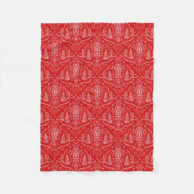 Nussknacker-Doodle-Decke Fleecedecke (Vorderseite)
