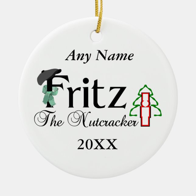 Nussknacker Fritz Keramikornament (Vorne)