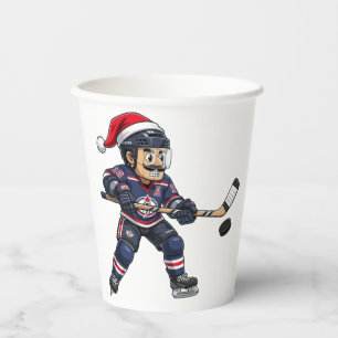 Nussknacker-Hockey-Athlet-Wintersport-Weihnachten Pappbecher