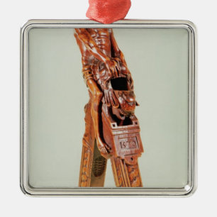 Nussknacker in Form eines Mannes Silbernes Ornament