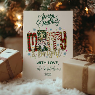 Nussknacker Merry & Bright Weihnachten