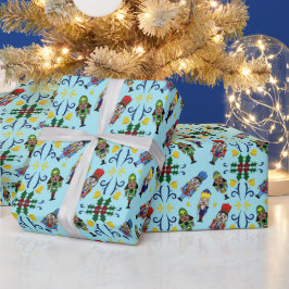 Nussknacker-Muster Geschenkpapier