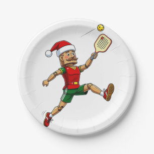 Nussknacker Pickleball Spieler Weihnachts Sport We Pappteller